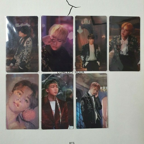 BTS Wings Concept Book Official Lenticular Photo Card All Member  - Afbeelding 1 van 22