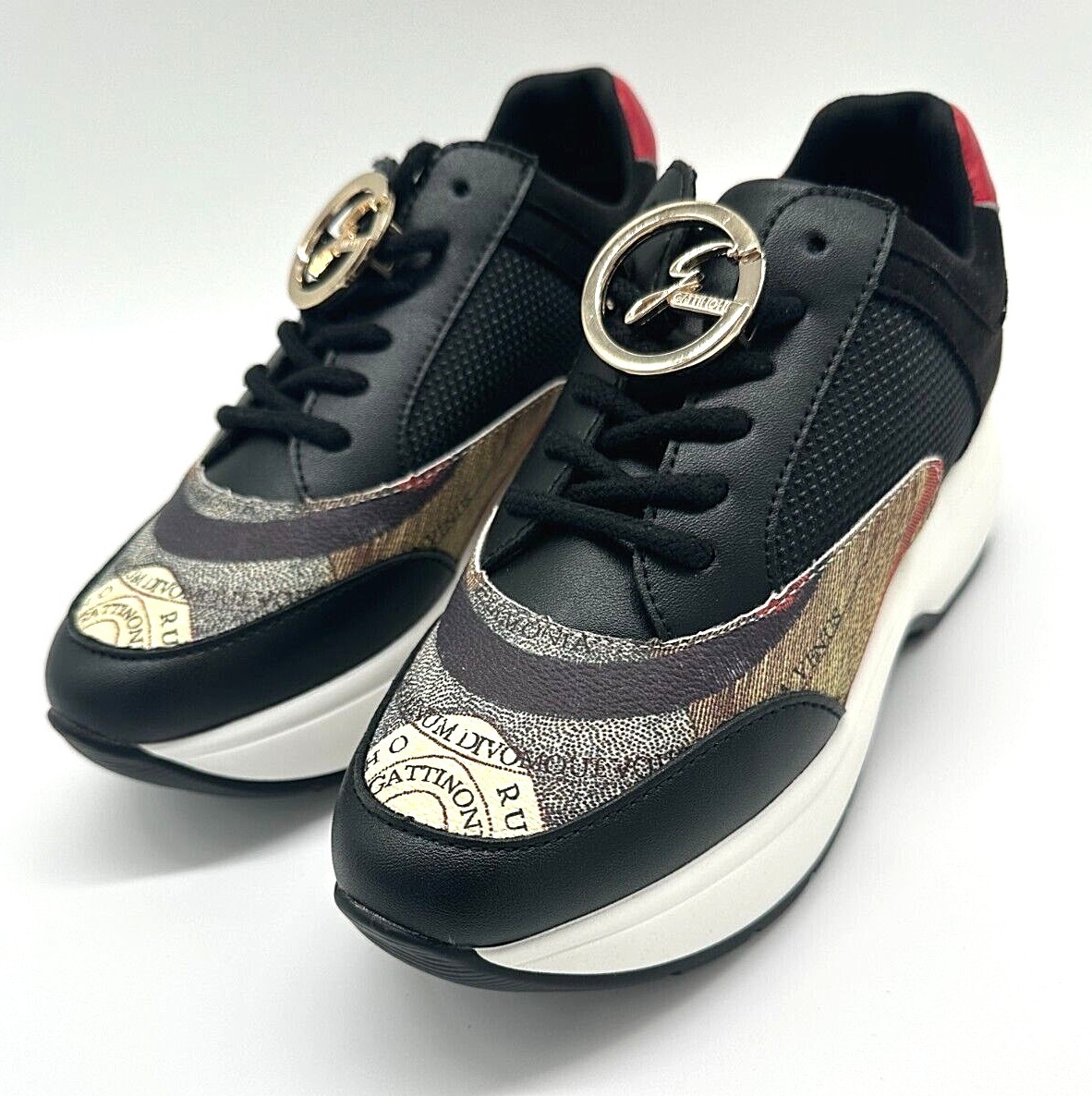 SNEAKERS SCARPE GATTINONI DONNA DAFNE BLACK COLLEZIONE 2022 SCONTO