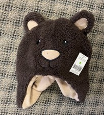 TODDLER BOY BEAR HAT AND MITTEN SET NEW WITH TAGS