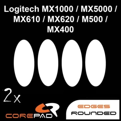 Corepad Skatez Logitech MX1000 MX5000 MX610 MX620 M500 MX400 Mausfüße Teflon