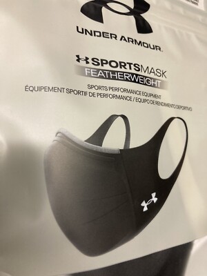 UNDER ARMOUR UA SEALED HEALTH FACE SPORT MASK Featherweight Navy Blue Unisex LXL