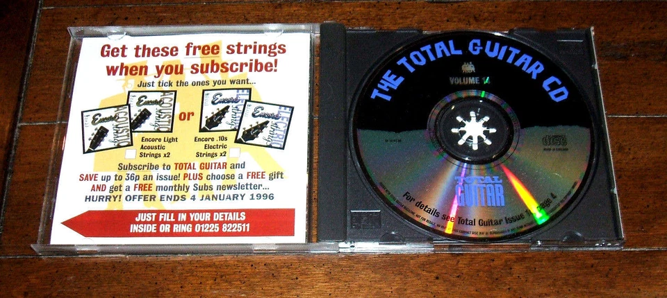 CD: Total Guitar Magazine Volume 14: 1996 UK Import 28 Tutorial Tracks Technique Foto 3 de 3