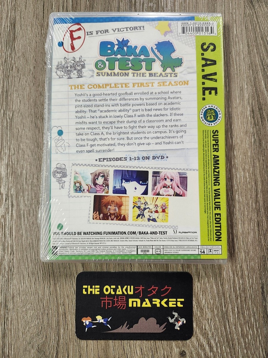Baka & Test: Summon the Beast complete season 1 / NEW anime on DVD