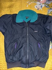 Vtg 90s Patagonia Shelled Synchilla Fleece Lined Nylon Jacket Size S Made In USA