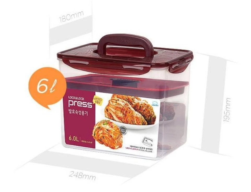 LocknLock Kimchi Container Set – 3 Sizes w/ Bonus Small Box (Changsin Living) - Image 2 of 4