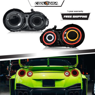 For 2007-2017 Nissan GTR R35 Red LED Tail Lights Upgrade Brake Rear ...