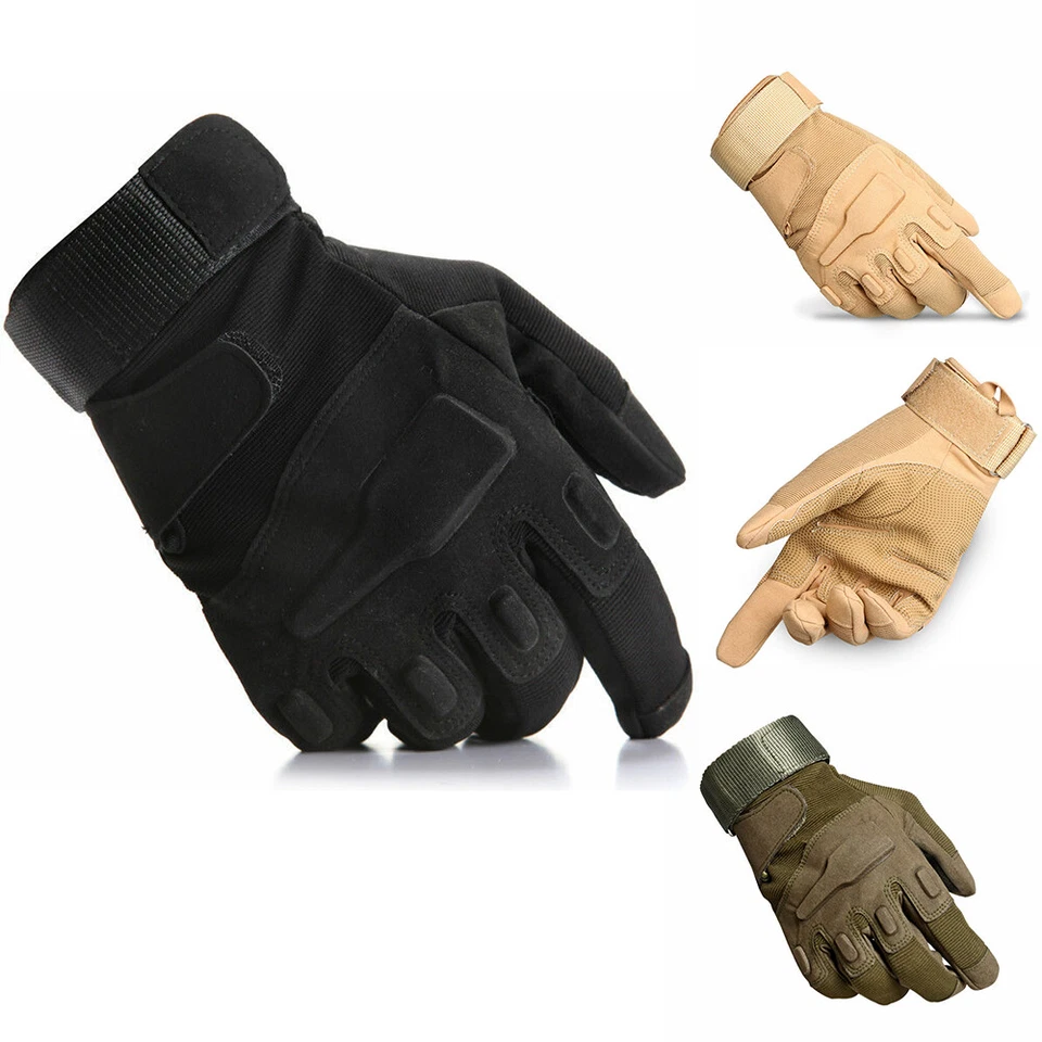 Mens Winter Tactical Warmer Gloves Windproof Military Hunting Full Finger Gloves - Image 2 of 4