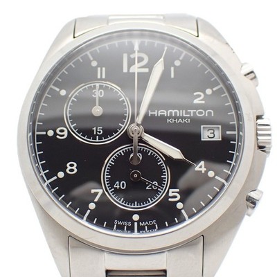 Hamilton Khaki Pilot Pioneer Chronograph Quarz H76512133 funktioniert