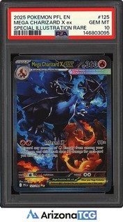 Pokemon 2025 Mega Charizard X ex 125/094 SIR Phantasmal Flames GEM MINT PSA 10