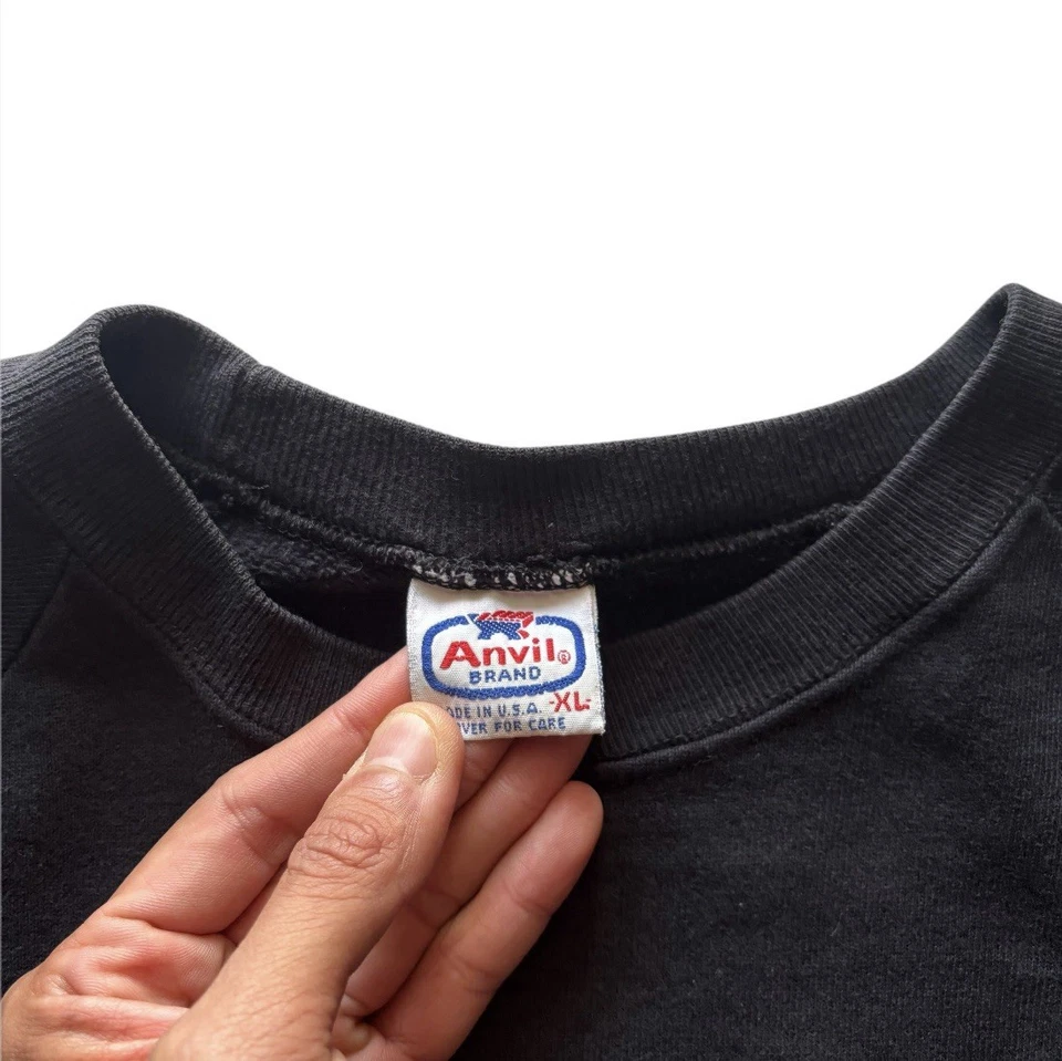 Suéter Cuello Redondo Película Sea Of Love Años 80 De Colección Talla XL Hecho en EE. UU. Negro AL PACINO Foto 3 de 3