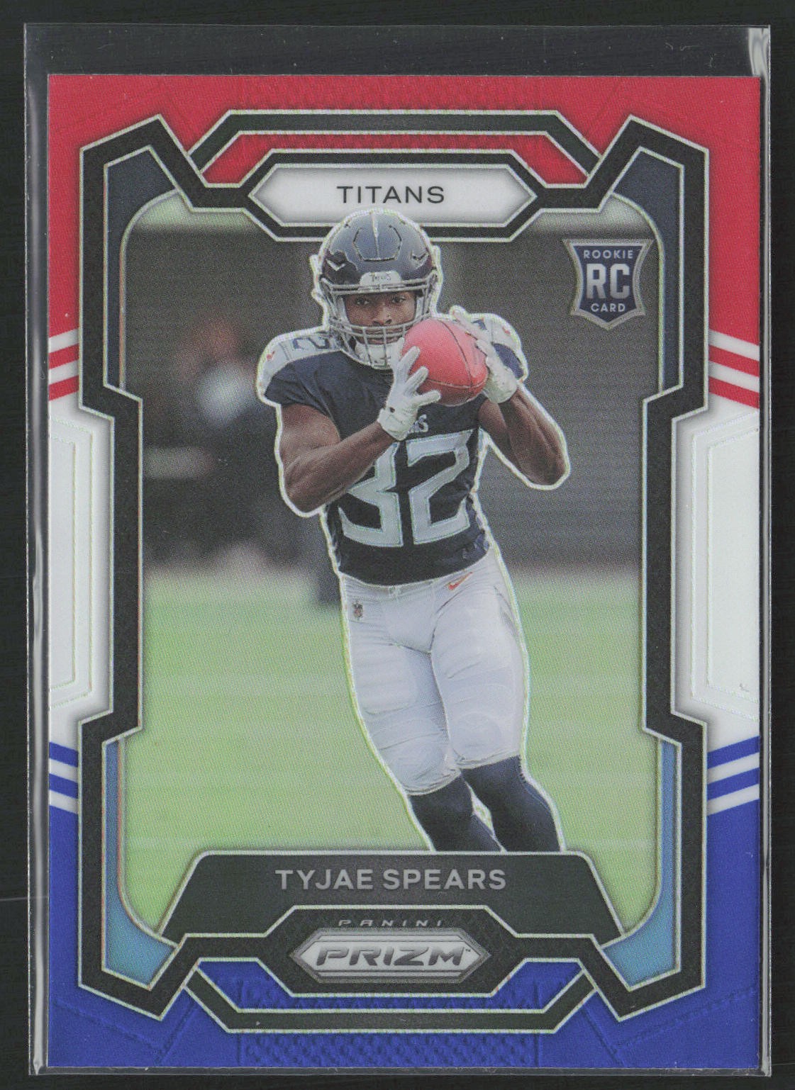 2023 Panini Prizm #396 Tyjae Spears Red White and Blue