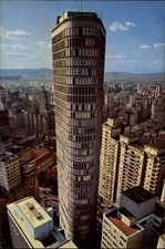 Sao Paulo Brazil aerial vintage postcard a346