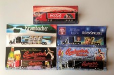 5 XXL Werbetrucks, Coca-Cola, Krombacher, Rh&ouml;nsprudel, 2x Budweiser, in OVP