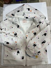 Girls' Halloween Cat Fleece Hoodie Zip-Up Sweatshirt