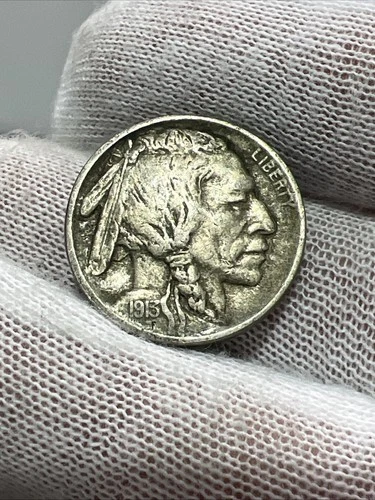 1913 Type 1 High Grade Full Horn Buffalo Nickel -  Better Date US Coin!