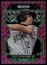 2022 Panini Prizm Draft Picks #PDP151 Guy Lipscomb Jr. Neon Pink Velocity