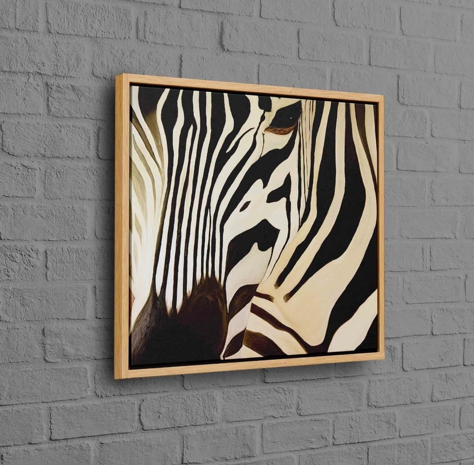 Arte de pared en lienzo graffiti cebra arte callejero lienzo pintura cuadro decoración del hogar Foto 3 de 4