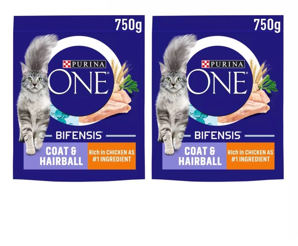PURINA ONE Coat Hairball Chicken Dry Cat Food X 750g Bifensis