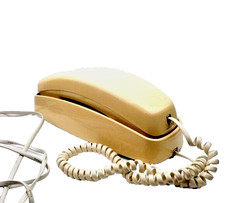 AT T Beige Vintage Trimline Corded Vintage Phone
