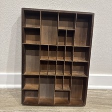 Vintage Letterpress Printer Drawer/Tray/Shadow Box shelf 16.5 x 12 inches 