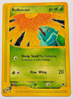 Bulbasaur 95/165 - Expeditionen Base Set - E Serie Pokemon Karte (LP/MP) [A17]