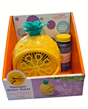Sun Squad Pineapple Bubble Maker w/ Bubble Solution, 4 fl oz 118.2 mL Set