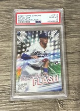 GAVIN LUX 2020 Topps Chrome Freshman Flash Refractor PSA Gem Mint 10 Dodgers RC