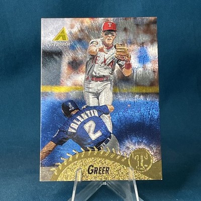 1995 Pinnacle Museum Collection #253 Rusty Greer Texas Rangers Insert Parallel
