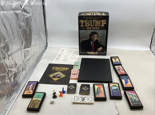 Vintage 1989 Milton Bradley Trump The Game Board Game With Box