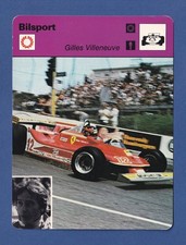 198 Swedish Sportscaster Auto Racing #59-12 Gilles Villeneuve