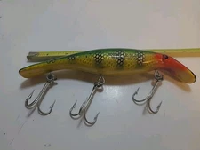 Vintage 8" Swim Whizz Homer Le Blanc Fishing Lure Musky 1970's