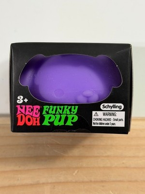 New Nee Doh Funky Pup Purple Squeeze Ball Super Squish In Hand FAST SHIP