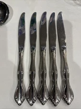 Oneida CANTATA Set of 5 Dinner Knives Deluxe Stainless Flatware  Lot A