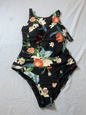 Jantzen Botanical One Piece Swimsuit Women's size 12