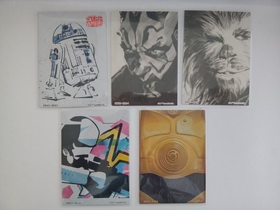 CardFun Star Wars Global Art Series Episode II Trading Card lot 5 pcs -1