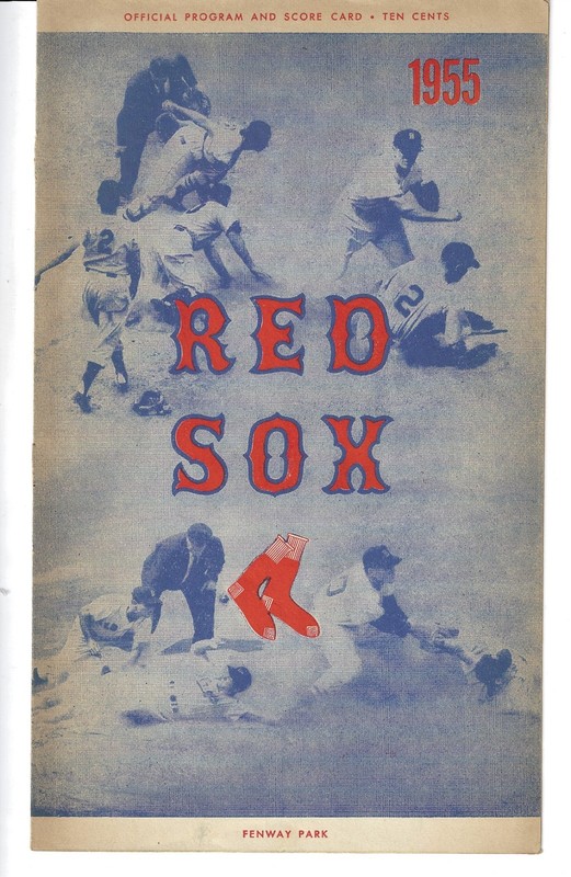 JULY 31, 1955 PROGRAM-RED SOX VS TIGERS-TED WILLIAMS GRAND SLAM HOME RUN #385