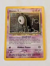 Pokemon Neo Discovery Unown [A] Holo Rare Unlimited 14/75 VLP Condition
