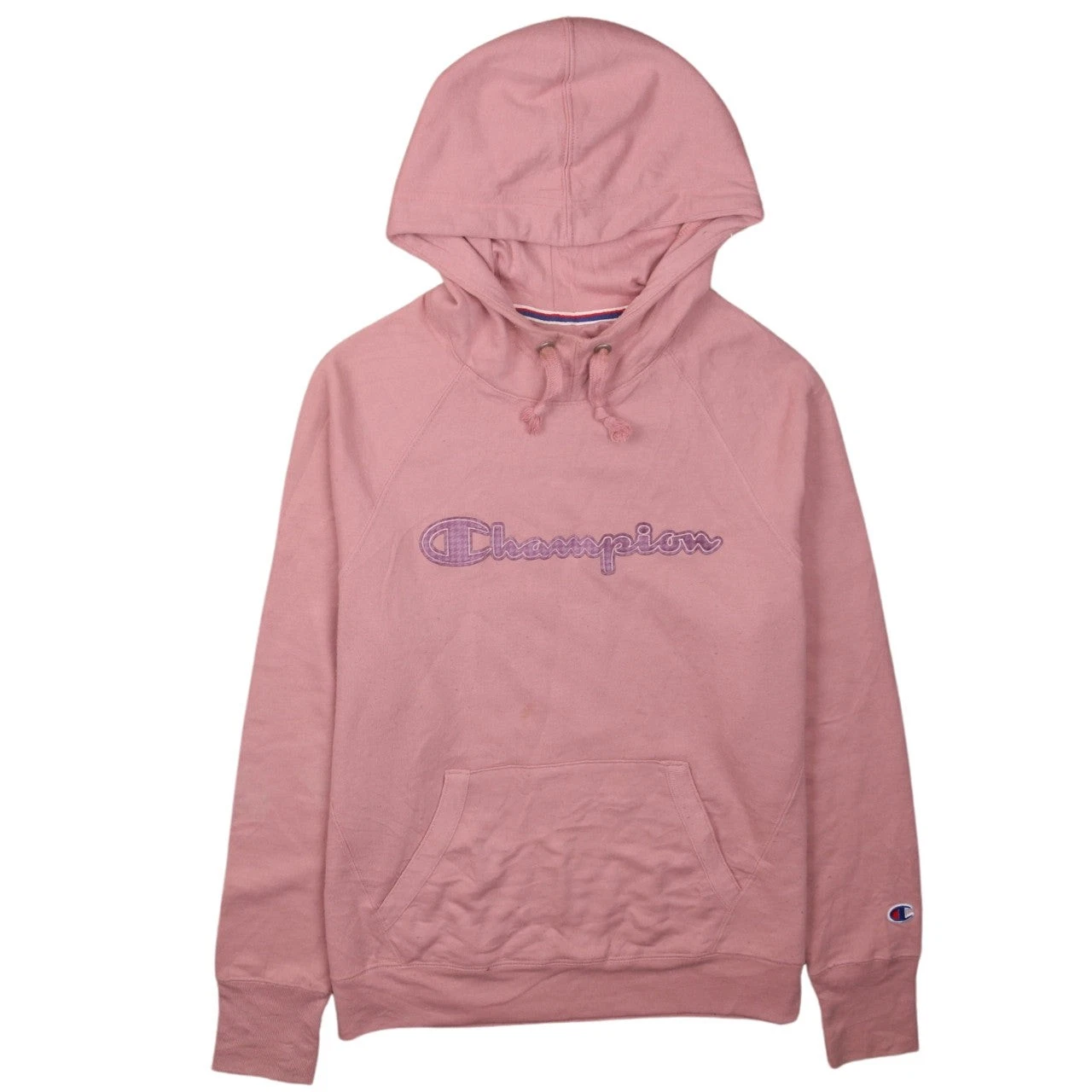 Womens UK Size S Champion Pink Pullover Hoodie