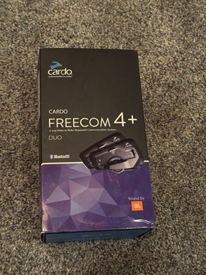 Cardo Freecom 4 Plus Duo 4-Way Bluetooth System for Motorcycle