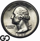 1935-S Washington Quarter, Satin Luster Gem BU++, Better Date