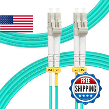 FlyPro OM4 LC-LC Fiber Patch Cable, 40/100GB Duplex Multimode LSZH, 0.2m-100m