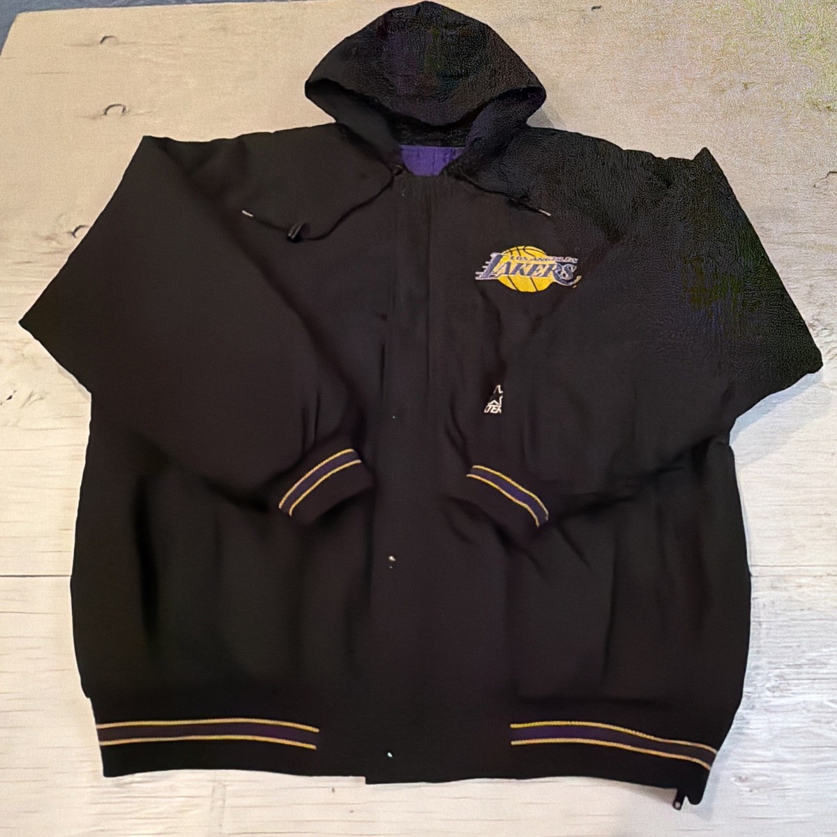 Vintage 90s NBA Starter Los Angeles LA Lakers Full Zip Hooded