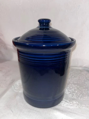 HLC ~ Fiestaware ~ Fiesta ~ Small 1qt. 7.5" Cobalt Canister ~NEW w/tag ~ 1st