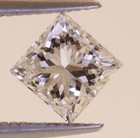 loose GIA certified princess cut .90ct diamond VS2 H vintage estate natural — photo 3