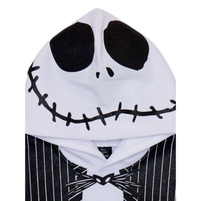 white christmas dresses Nightmare Before Christmas Jack Skellington Fleece Zip Up Costume Hoodie