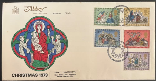 GB 1979 Christmas Abbey FDC Bethlehem Cancel Limited Edition 772 / 2500