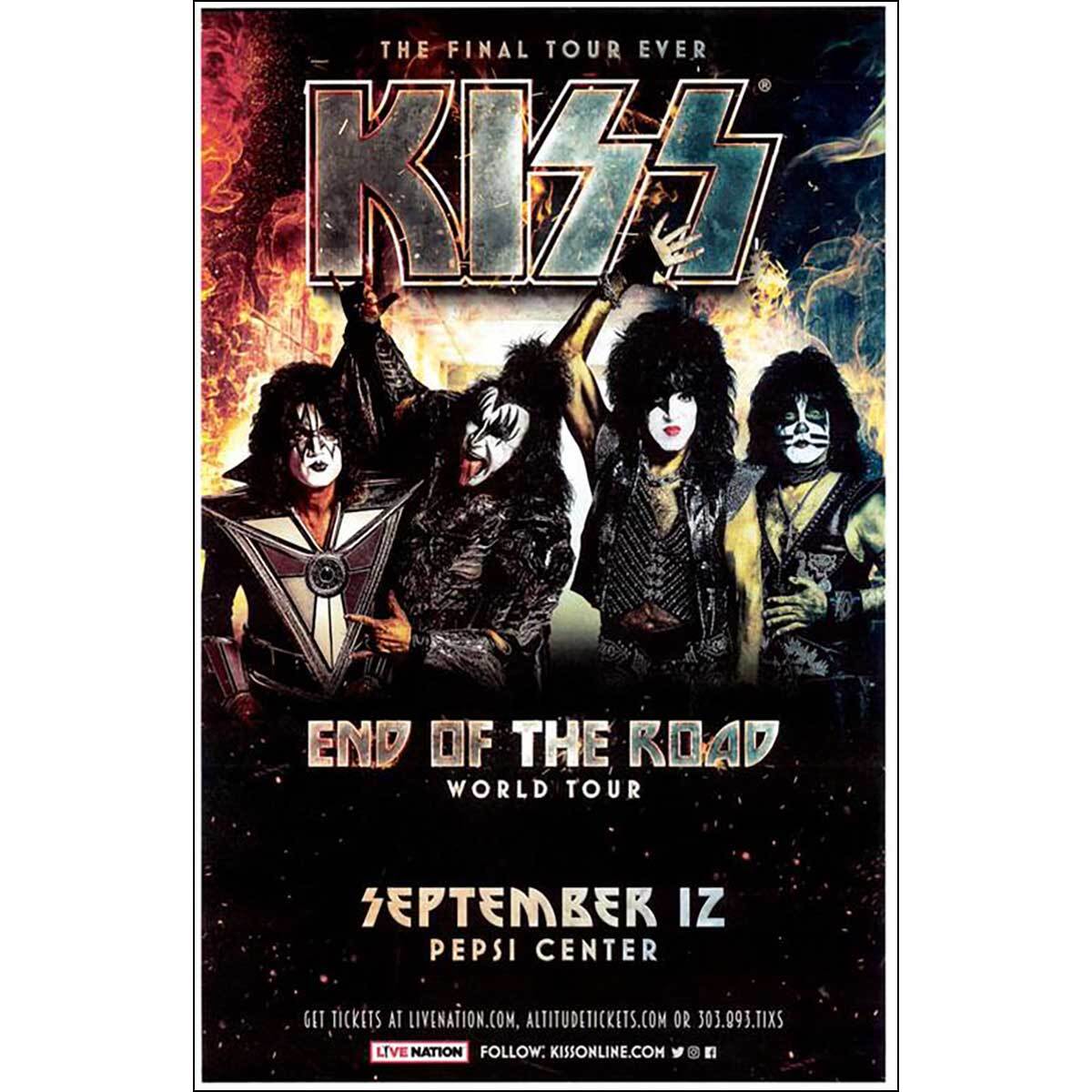 KISS END OF THE ROAD WORLD 2019 3点セット Kiss Poster End of Road World Tour 2019, 11x17 | eBay
