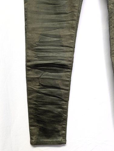 Bevy Flog Shely Gr. 24 grün Schlangenleder Kordelzug Überziehhose NEU - Bild 8 von 11