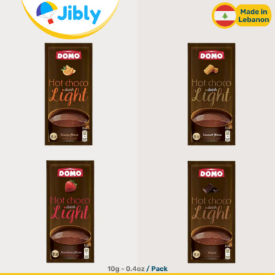  Lebanese Domo Hot Chocolate Light|Four Flavors|10g Packs|Wholesale Deals