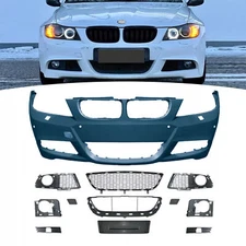 For 2009-2012 BMW E90 E91 4dr 3-Series M Tech Style Front Bumper Body Kit